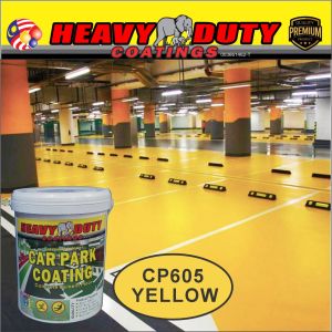 5L ( CAR PARK COATING ) HD FLOOR PAINT FOR PARKING LINE MARKING PAINTING EXTERIOR & INTERIOR ( FREE 1KG ANTI-SLIP )