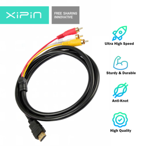 HDMI Male to 3 RCA Cable Video Adapter 1.5M
