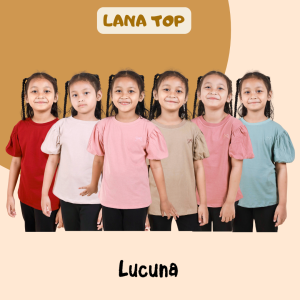 Lucuna Lana Top - Atasan Anak Perempuan [Size 1-5 Thn] Baju Kaos Cewek