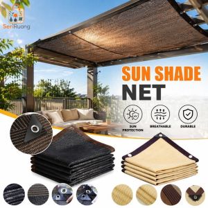 Sun Shade Net UV Resistant HDPE Privacy Screen Garden Patio Pergola Carport Outdoor Cover