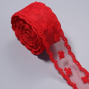 SQMETR 5Yards Chiều dài 5 thước Ruy băng viền ren Dệt Jacquard Chiều rộng 4cm Ruy băng ren rỗng Thanh lịch Thiết kế thêu Ren thêu Jacquard Đồ thủ công tự làm
