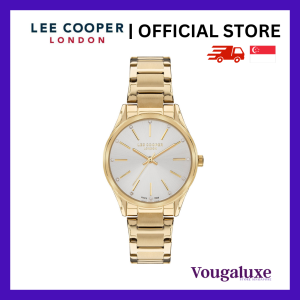LEE COOPER OFFICIAL Women Metal Band Gold Watch Water Resistant Affordable Branded Timepiece (2 Years Warranty) LC07518.130