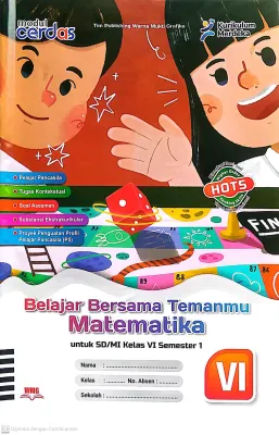 BUKU LKS MATEMATIKA KELAS 6 SD/MI KURIKULUM MERDEKA SEMESTER 1 DEEP LEARNING