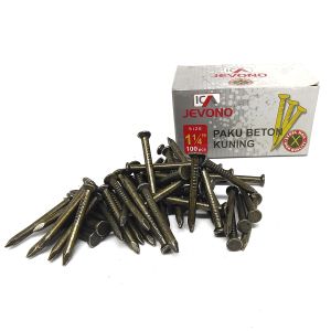 Paku Beton Jevono Kuning Box 1 1/4 Inch / Nail Concrete yelow