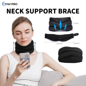 GYMPRO Cổ hỗ trợ thanh cổ tử cung cổ áo bền mềm xốp mềm để làm giảm đau cổ tử cung thể thao và cổ ngủ khỏe ngoài trời hỗ trợ bọt mềm bền