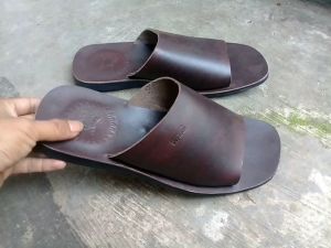 Fenotti sandal kulit pria full alasnya | sandal slope pria full kulit | sandal pria kulit sapi asl