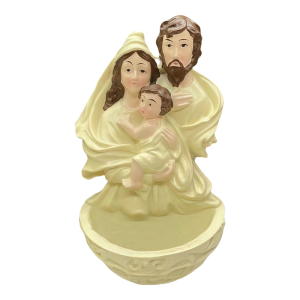 Resin Holy Family Statues Sculptures Tabletop Centerpiece Christmas Nativity Decorative Figurine with Hook Home Decors