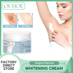 Ouhoe Instant Whitening Cream For Dark Spot Armpit Legs Knees Bleaching Nourishing Brightening Whitening Cream For Whole Body Cream Collagen Hyaluronic Acid Vitamin C Summer Achieve Whitening Cream For Underarm Skin Care 60g