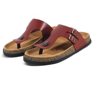 Marley Ocean 01 - Sandal Selop Sandal Puyuh Sandal Jepit Pria Wanita Casual Lebaran Jalan Santai Warna Coklat