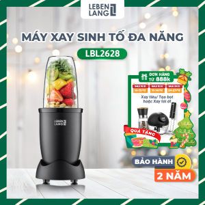 Máy xay sinh tố 4 lưỡi đa năng Lebenlang LBL2628 công suất 600W dung tích 700ml bảo hành 2 năm - hàng chính hãng