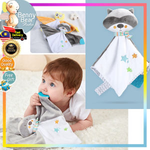 in Malaysia Baby Animal Soothe Appease Towel Soft Plush Comforting Toy Appeasing Towel Soothing Towel Plush Toys Tuala Bayi