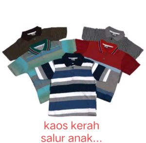 kaos kerah salur pria dewasa / kaos kerah salur bapak bapak / kaos pria murah / kaos kerah salur