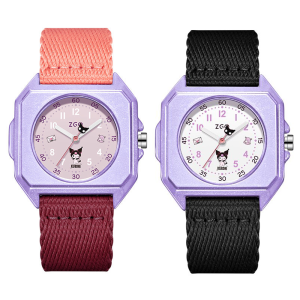 (With Box/34mm)100% Authentic Sanrio Watch for Kids Girls Kuromi Quartz Watch Waterproof Shockproof Birthday Gift Christmas Gifts 2136 手表女生防水