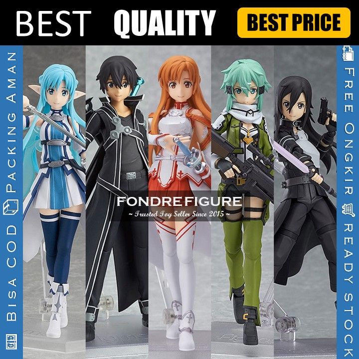 FIGMA KIRITO ASUNA SINON 178 174 241 SWORD ART ONLINE SAO MAX