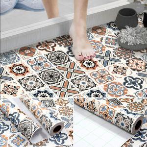 Floor Sticker Waterproof Toilet Kitchen Tile Stickers Non-slip Thickened Self-adhesive Floor Wallpaper