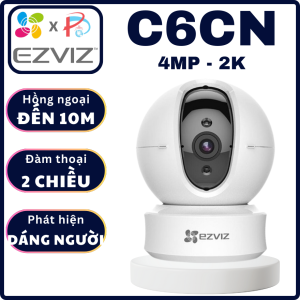 CAMERA IP WIFI EZVIZ C6CN 4MP 2K - Xoay 360 Độ Đàm Thoại 2 Chiều Phát hiện Dáng người