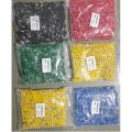 Đầu Cos Kim Rỗng LT2.5 (100 cái/gói/màu) - Cosse Pin rỗng E2508 - Đầu cốt cho dây 2.5mm. 