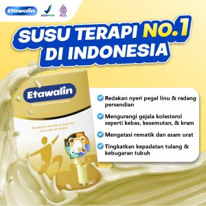 Etawalin - Susu Kesehatan Tulang Sendi Redakan Nyeri Asam Urat Kolesterol & Rematik Original
