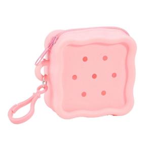 Soft Silicone Zipper Purse Cute Cartoon Hole Design Miniature Wallet Childrens Storage Pouch Organizer For Kids Girls
