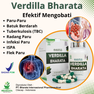 Obat Paru Paru TBC Asma Batuk Berdarah Infeksi Paru Bronkitis Paling Ampuh VERDILLA BHARATA 100%