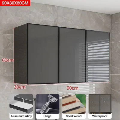 Aluminum Kitchen Cabinet Wall Anti Termite Glass Pantry Cabinet Hanging Cabinet For Kitchen Storage