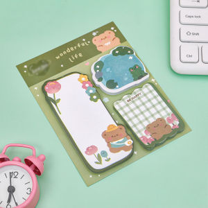 🔥chageey👍 Cartoon Combination Sticky Notes Paper Message Note Sticky Stationery Note Memo