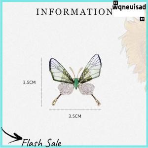 【WQ】 COD เข็มกลัดผีเสื้อกันระเบิดเข็มกลัดติดเสื้อรูปแมลงเครื่องประดับอะคริลิกใสสำหรับผู้หญิงหมุดเสื้อผ้าเกรดสูง