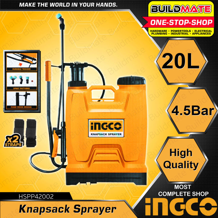 BUILDMATE Ingco Knapsack Sprayer 16L | 20L SOLD PER SET Manual Sprayer ...