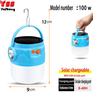 Y·S·S YaSheng Solar LED Rechargeable Modern Camping Light USB Charging Battery Powered Hanging Lamp
