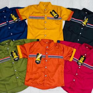 100 rb 3 pcs kemeja anak laki laki lengan pendek 1-5 tahun
