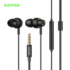 AIDOGA AUD-611 In-Ear Earphones Hi-Fi Low Latency Noise Cancellation Wired Headphone for Lightning Type-C 3.5mm 1.2M Length