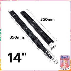 Uni.Y รางลิ้นชัก 1คู่ รางลิ้นชักลูกปืน ขนาด 12/14นิ้ว รางลิ้นชัก รางลูกปืน รางเลื่อนลิ้นชัก drawer slide