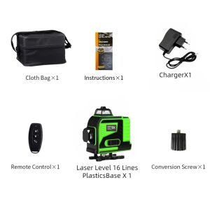 tripod/level 16 Lines professional Level green line Self-leveling 360 autonivelant