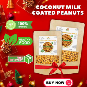 Coconut Milk Coated Peanuts Crunchy Sweet Peanuts with Rich Coconut Flavor | Healthy Tasty Snack