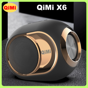 Loa Không Dây QiMi X6 - Đa Dạng Kết Nối Bluetooth 5.2 Âm Bass Cực Căng Pin Dung Lượng Cao Nhỏ Gọn