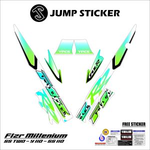 Stiker striping F1ZR millenium - ss two - y110 - s110 grafis variasi 19