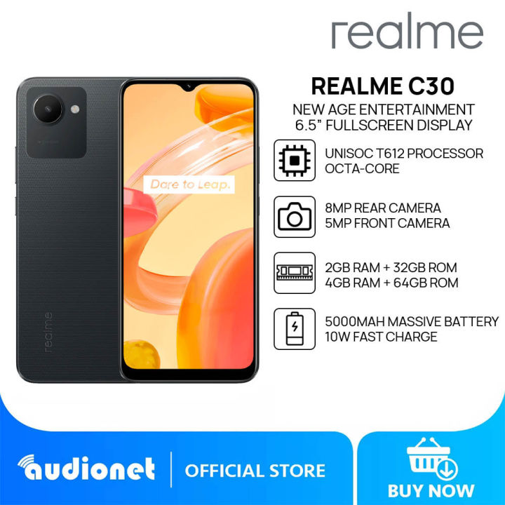 Realme C30 Cellphone, 2GB+32GB / 4GB+64GB