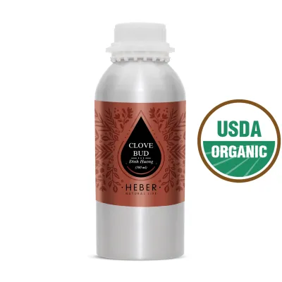 (Chai Lớn 500ml/1000ml) Tinh dầu Đinh Hương Clove Bud Essential Oil Heber Natural Life 100% Thiên Nhiên Nguyên Chất Cao Cấp Xông Thơm Phòng