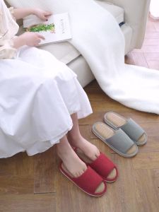 Japanese-Style Simple Linen Slippers For Men Suitable For All Seasons MenS Home Indoor Slippers Comfortable For Couples And Women