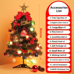 60cm christmas tree with christmas lights christmas tree with decoration set christmas tree