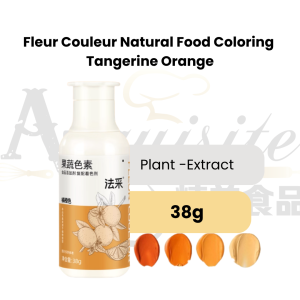 Fleur Couleur Natural Food Colouring Tangerine Orange Plant-Extract 38g