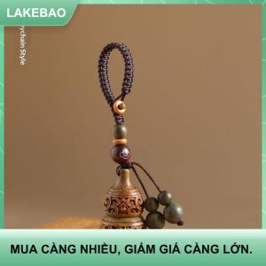 【LAKEBAO】 1 chiếc Đồ treo trang trí năm sinh cho nam nữ Mặt dây chuyền móc khóa ô tô hình quả bầu rỗng bằng gỗ đàn hương màu xanh lá tự nhiên