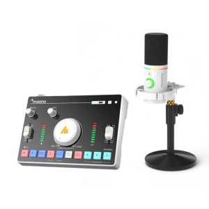 MAONO AMC2 NEO Paket Microphone Dynamic PD200X Stand Meja for Phone PC Live Stream Podcast Recording