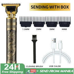 Razor for Haircut Original Razor Shaver for Men Hair Clipper Rechargeable Vintage T9 Hair Trimmer for Men Cordless Professional Hair Salon Barbershop Accessories（4 Free Comb and Maintenance Oil）