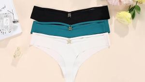 Phụ liền mạch băng lụa s thấp eo một mảnh quần lót đồ lót Hollow Out T-back rắn Băng đồ lót