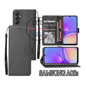 Casing Dompet Untuk Samsung Galaxy A05s SoftCase Wallet Flip Cover Leather Premium