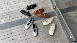 Giày Mary Jane Pháp phẳng Feng Liya cho phụ nữ mùa xuân và mùa thu phong cách tiên nữ mới giày đơn bạc một dây nơ