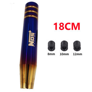 Universal NOS Racing Personality Modified Car Gear Shift Grilled Gold Blue Knob Shift Lever Manual Gearbox 9/18cm Gear Shift Knob Auto Gear Shift Head