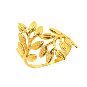 Trendy Open Ended Stainless Steel Rings With Nature Inspired Branch Designs Portable for Men and Women Stylish Outfits