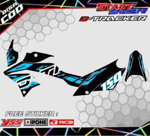 STRIPING VARIASI MOTOR D TRACKER / STIKER LIST KAWSAKI MOTOR KLX D TRACKER